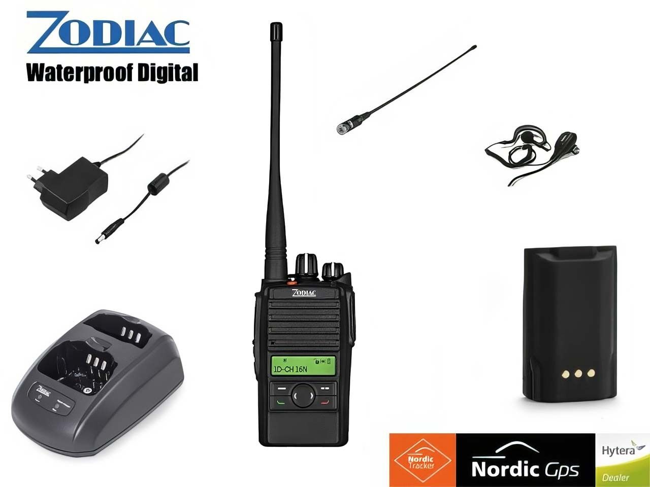 Zodiac Extreme BT Waterproof Digital - Analog Bluetooth Sikringsradio pakke