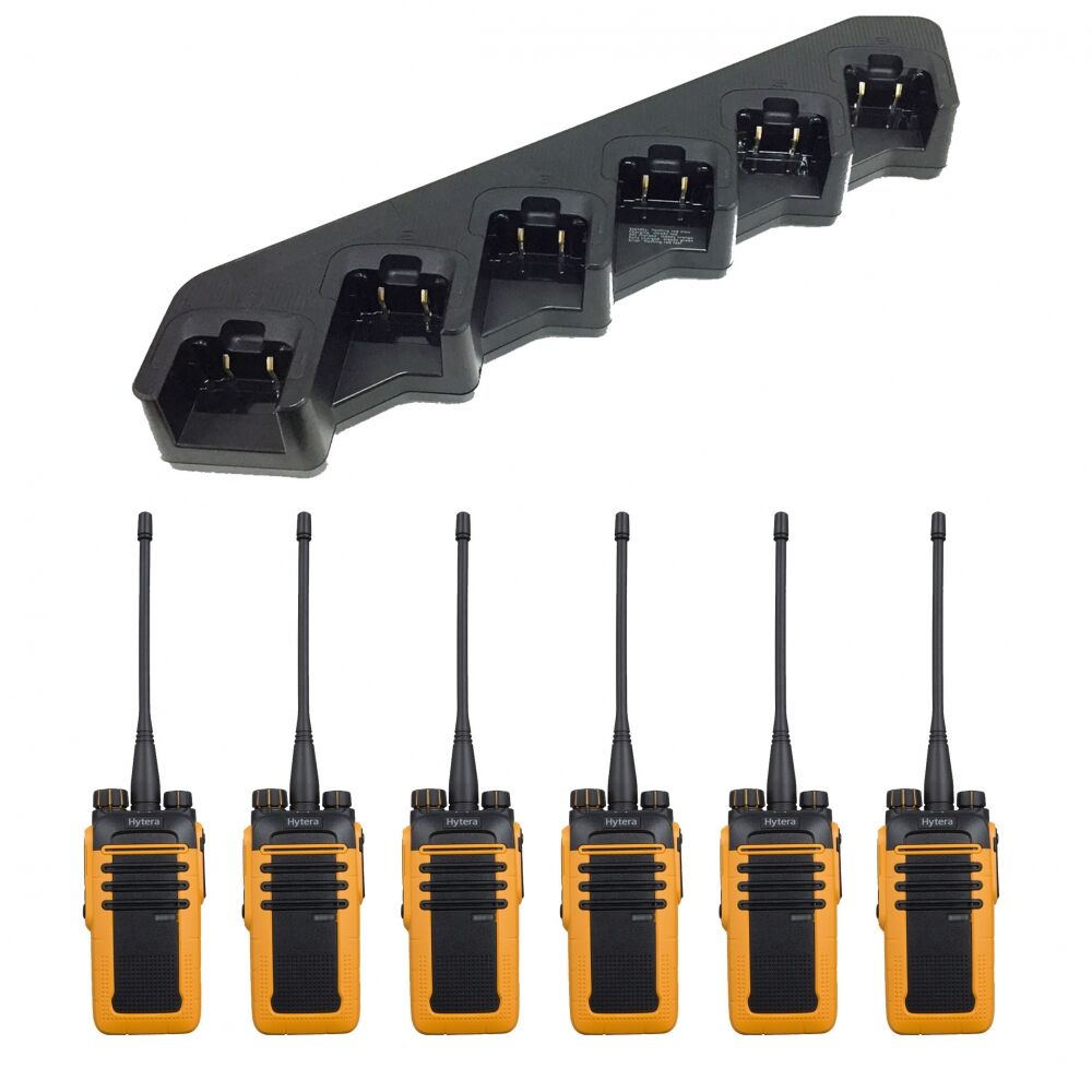 6 stk Hytera BD615 UHF 400-470 MHz radiopakke