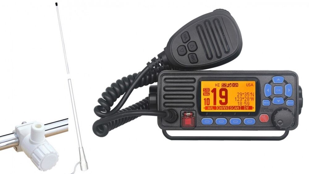 Zodiac Seacom 250 GPS DSC inkludert antenne og fot