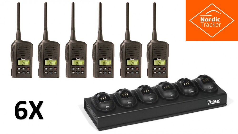 6 stk Zodiac Freetalk Pro UHF