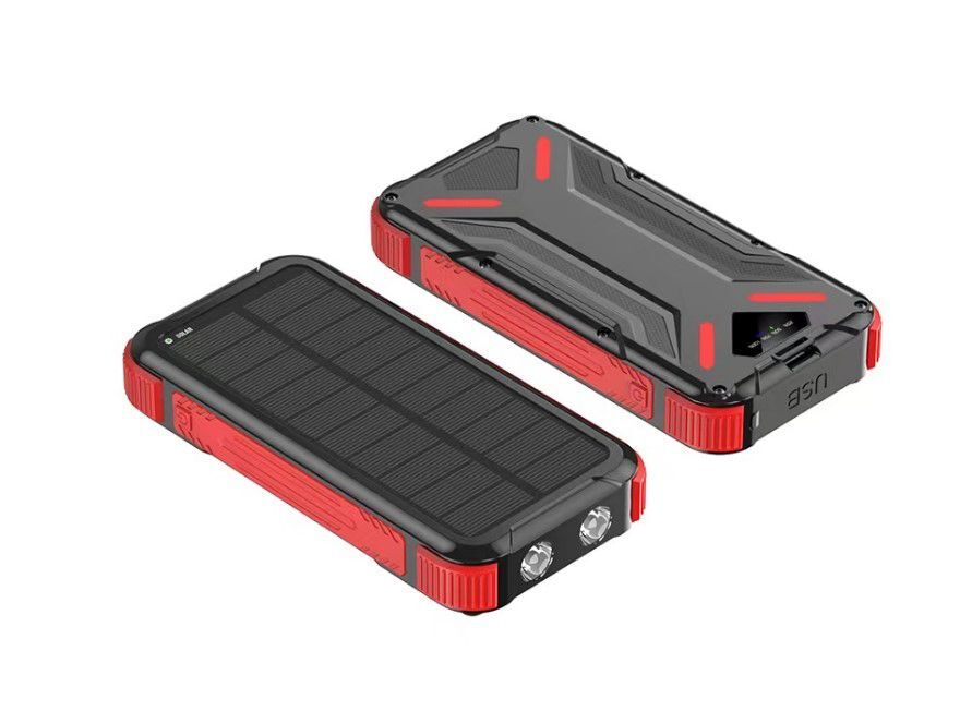 Powerbank med solcelle 20 000 mAh