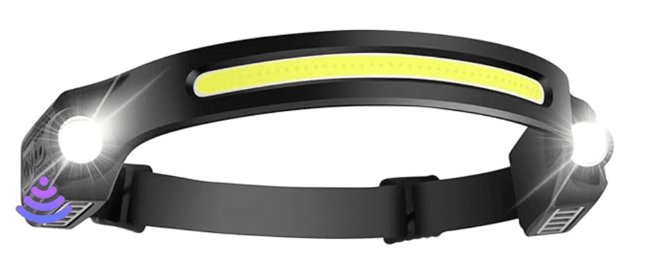 Japcell HLS650 Oppladbar hodelykt med sensor - 650 lumen