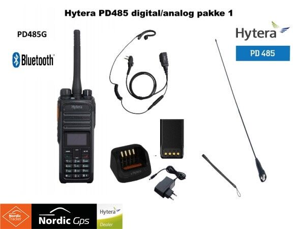 Hytera PD485 digital / analog jaktradiopakke