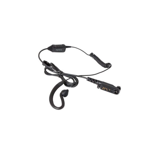 Hytera hodesett med ørebøyle, PTT/Mic kabel