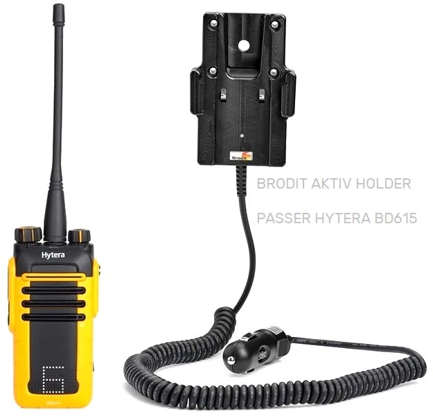 Aktiv holder for sig-plugg for Hytera BD 615